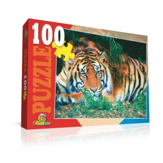 Пъзел 100 елемента с тигър