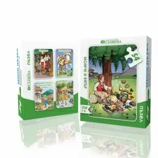 Момче и вятър - мини пъзел 54 елемента Славена