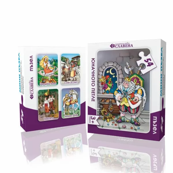 Юначното петле - мини пъзел 54 елемента Славена